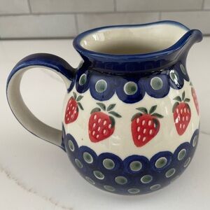Boleslawiec Pottery Creamer Poland